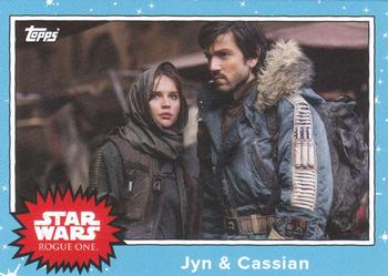 2016 Topps Star Wars Mission Briefing Monday #MBM-21 Jyn & Cassian Front