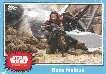 2016 Topps Star Wars Mission Briefing Monday #MBM-22 Baze Malbus Front