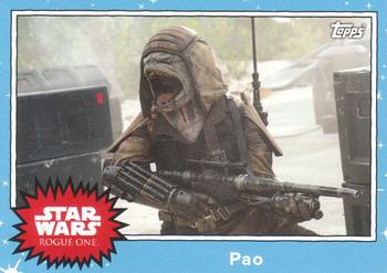 2016 Topps Star Wars Mission Briefing Monday #MBM-30 Pao Front