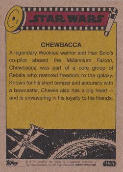 2017 Topps On Demand Star Wars #6 Chewbacca Back