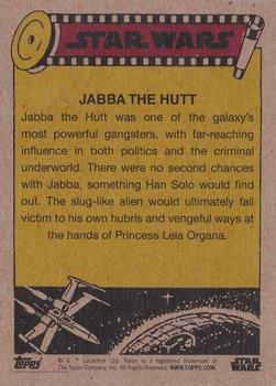 2017 Topps On Demand Star Wars #13 Jabba the Hutt Back