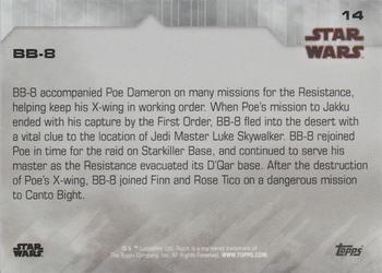 2018 Topps On Demand Star Wars: The Last Jedi #14 BB-8 Back