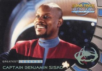 1999 SkyBox Star Trek: Deep Space Nine: Memories from the Future - Greatest Legends #L1 Captain Benjamin Sisko Front