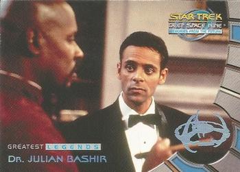 1999 SkyBox Star Trek: Deep Space Nine: Memories from the Future - Greatest Legends #L4 Dr. Julian Bashir Front