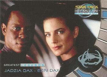 1999 SkyBox Star Trek: Deep Space Nine: Memories from the Future - Greatest Legends #L6 Jadzia Dax / Ezri Dax Front