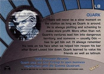 1999 SkyBox Star Trek: Deep Space Nine: Memories from the Future - Greatest Legends #L8 Quark Back