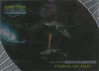 1999 SkyBox Star Trek: Deep Space Nine: Memories from the Future - Greatest Space Battles #SB6 Friend or Foe? Front