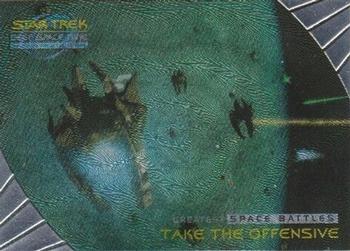1999 SkyBox Star Trek: Deep Space Nine: Memories from the Future - Greatest Space Battles #SB9 Take the Offensive Front
