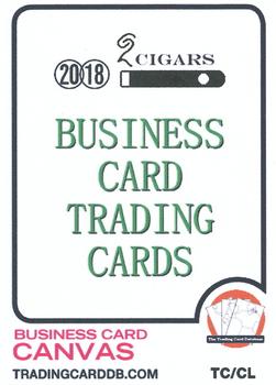 2018 C2Cigars TCDB Business Card #BC-00 Title & Checklist Front