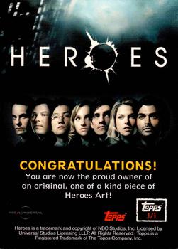 2008 Topps Heroes - Sketch Artists #NNO Jeff Chandler Back