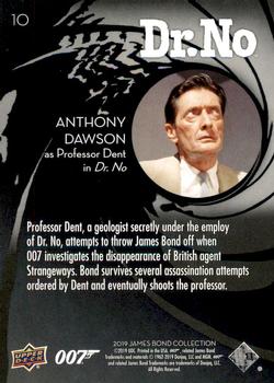 2019 Upper Deck James Bond Collection #10 Professor Dent Back