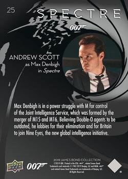 2019 Upper Deck James Bond Collection #25 Max Denbigh Back