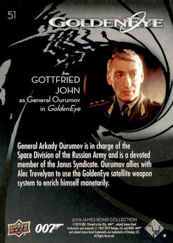 2019 Upper Deck James Bond Collection #51 General Ourumov Back