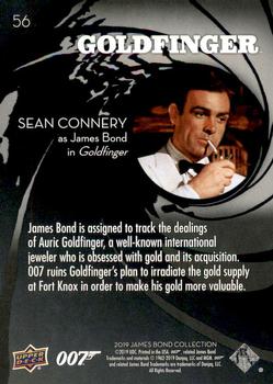 2019 Upper Deck James Bond Collection #56 James Bond Back