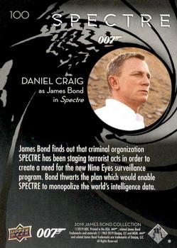 2019 Upper Deck James Bond Collection #100 James Bond Back