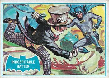 1966 Topps Batman Series B (Blue Bat Logo, Cowl Back) #42B Inhospitable Hatter Front