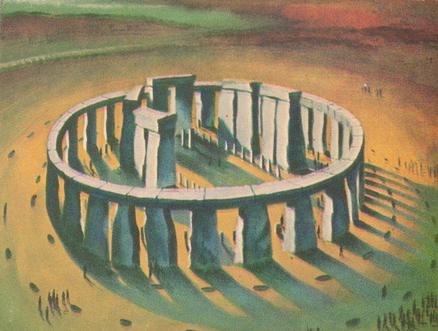 1960 Nabisco Wonders of the World #11 Stonehenge In England Front