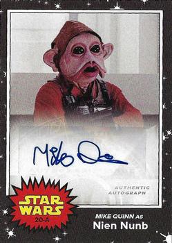 2017 Topps On Demand Star Wars - Autograph #7 Nien Nunb / Mike Quinn Front