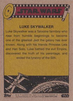 2017 Topps On Demand Star Wars - Silver #2 Luke Skywalker Back