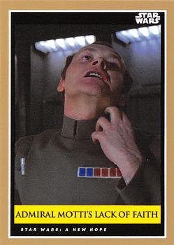 2018-19 Topps Star Wars Galactic Moments Countdown to Episode IX #6 Admiral Motti's Lack of Faith Front