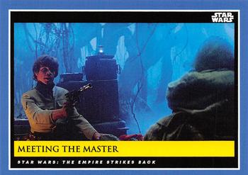 2018-19 Topps Star Wars Galactic Moments Countdown to Episode IX #26 Meeting The Master Front