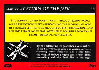 2018-19 Topps Star Wars Galactic Moments Countdown to Episode IX #39 Setting Han Free Back