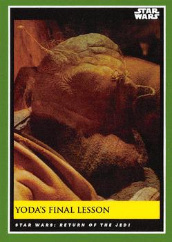 2018-19 Topps Star Wars Galactic Moments Countdown to Episode IX #41 Yoda's Final Lesson Front
