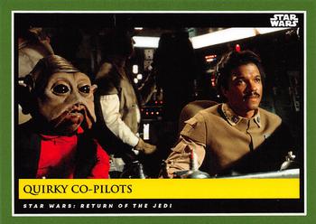 2018-19 Topps Star Wars Galactic Moments Countdown to Episode IX #48 Quirky Co-Pilots Front