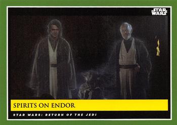2018-19 Topps Star Wars Galactic Moments Countdown to Episode IX #54 Spirits On Endor Front