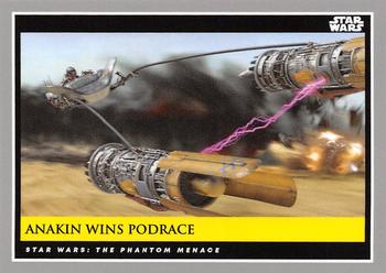 2018-19 Topps Star Wars Galactic Moments Countdown to Episode IX #60 Anakin Wins Pod Race Front