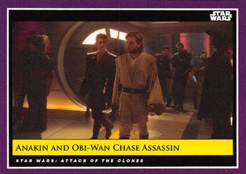 2018-19 Topps Star Wars Galactic Moments Countdown to Episode IX #71 Anakin And Obi-Wan Chase Assassin Front