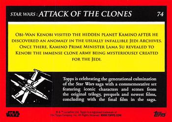 2018-19 Topps Star Wars Galactic Moments Countdown to Episode IX #74 Introduction Of Clone Army Back