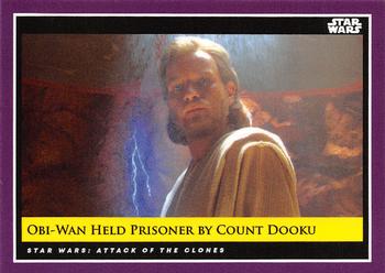 2018-19 Topps Star Wars Galactic Moments Countdown to Episode IX #78 Obi-Wan Held Prisoner by Count Dooku Front