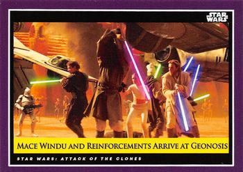 2018-19 Topps Star Wars Galactic Moments Countdown to Episode IX #81 Mace Windu and Reinforcements Arrive at Geonosis Front