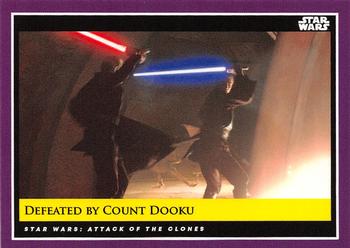 2018-19 Topps Star Wars Galactic Moments Countdown to Episode IX #83 Defeated by Count Dooku Front