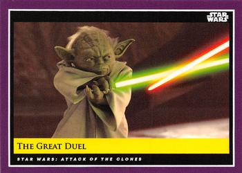 2018-19 Topps Star Wars Galactic Moments Countdown to Episode IX #84 The Great Duel Front