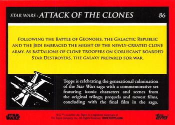 2018-19 Topps Star Wars Galactic Moments Countdown to Episode IX #86 Beginning of the Clone Wars Back