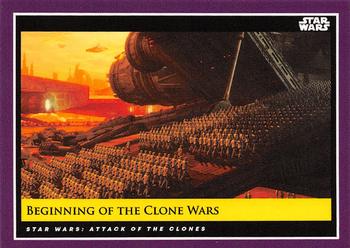 2018-19 Topps Star Wars Galactic Moments Countdown to Episode IX #86 Beginning of the Clone Wars Front
