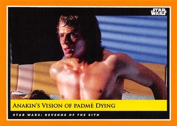 2018-19 Topps Star Wars Galactic Moments Countdown to Episode IX #90 Anakin's Vision of Padme Dying Front