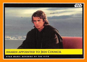 2018-19 Topps Star Wars Galactic Moments Countdown to Episode IX #92 Anakin Appointed To Jedi Council Front