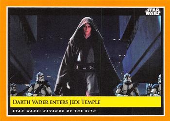 2018-19 Topps Star Wars Galactic Moments Countdown to Episode IX #99 Darth Vader Enters Jedi Temple Front
