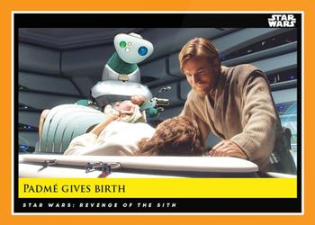 2018-19 Topps Star Wars Galactic Moments Countdown to Episode IX #104 Padme Gives Birth Front