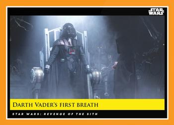2018-19 Topps Star Wars Galactic Moments Countdown to Episode IX #105 Darth Vader's First Breath Front