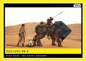 2018-19 Topps Star Wars Galactic Moments Countdown to Episode IX #108 Rescuing BB-8 Front