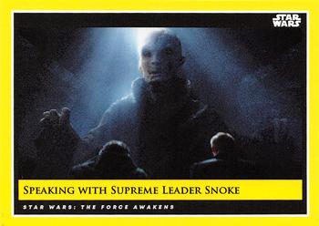 2018-19 Topps Star Wars Galactic Moments Countdown to Episode IX #113 Speaking With Supreme Leader Snoke Front