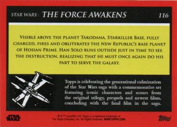 2018-19 Topps Star Wars Galactic Moments Countdown to Episode IX #116 Power of the Starkiller Base Back