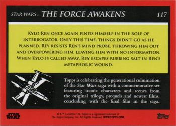 2018-19 Topps Star Wars Galactic Moments Countdown to Episode IX #117 An Unexpected Result Back