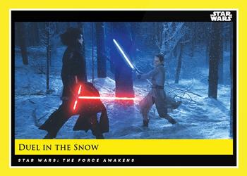 2018-19 Topps Star Wars Galactic Moments Countdown to Episode IX #122 Duel in the Snow Front