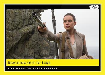2018-19 Topps Star Wars Galactic Moments Countdown to Episode IX #123 Reaching Out to Luke Front