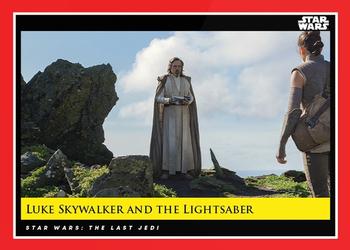 2018-19 Topps Star Wars Galactic Moments Countdown to Episode IX #126 Luke Skywalker and the Lightsaber Front